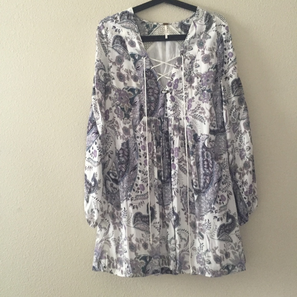 Free People Rain or Shine Mini Dress size S